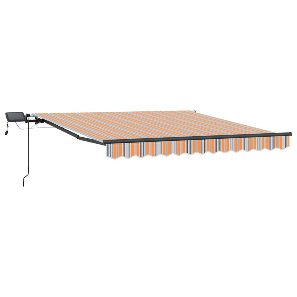 Auvent rétractable multicolore 300 x 250 cm tissu