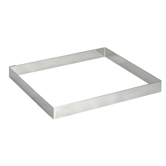 Cercle à tarte carré inox 200x200mm - de buyer