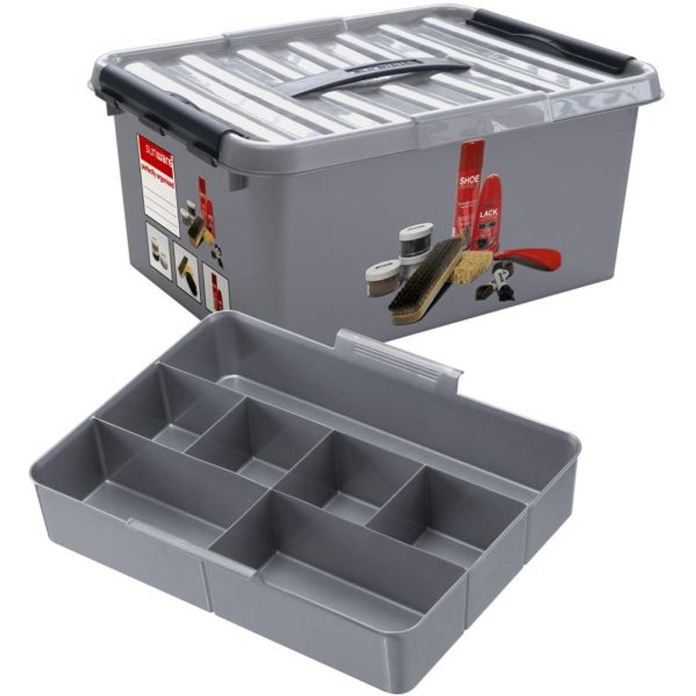 Boite à cirage q-line avec insert compartimenté