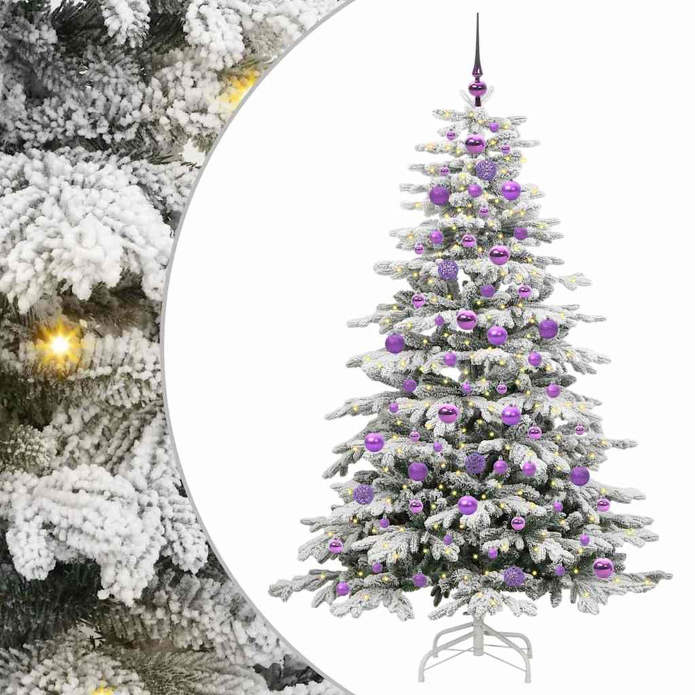 Sapin de noël artificiel à branches articulées blanc 180 cm