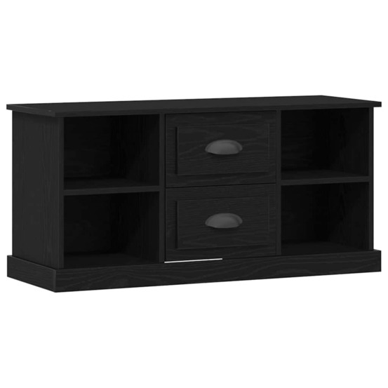 Meuble tv chêne noir 99,5 x 35,5 x 48 cm bois d'ingénierie