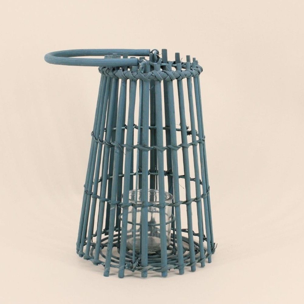 Lanterne en rotin conique 30cm