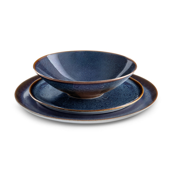 Yumi bleu - service de vaisselle 18 pièces