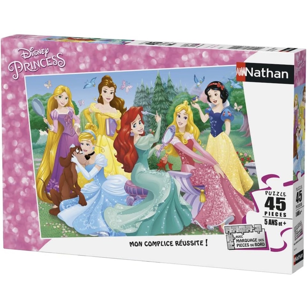 Puzzle rencontre avec les princesses disney 45 pcs