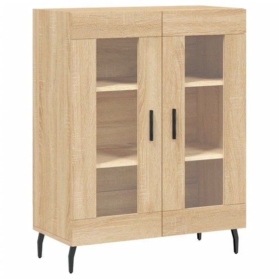 Buffet bahut commode armoire meuble de rangement organisateur cuisine salle de séjour salon sonoma 69,5 x 34 x 90 cm bois d'i