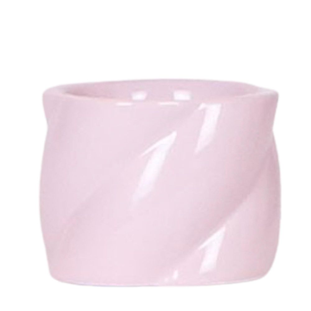 Cache-pot céramique pastel - rondeurs gourmandes - pot de 9cm - rose