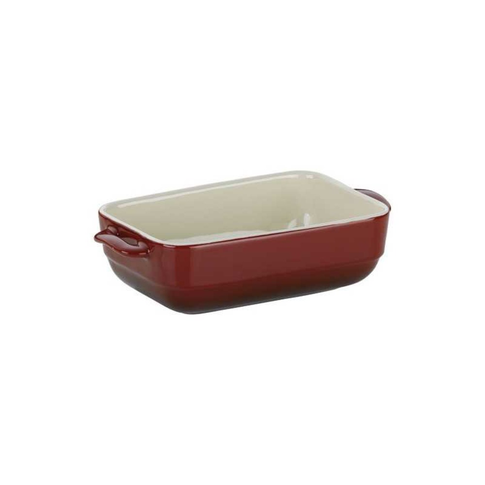 Plat ceramique rouge malin 37x22x7cm kela - 11863