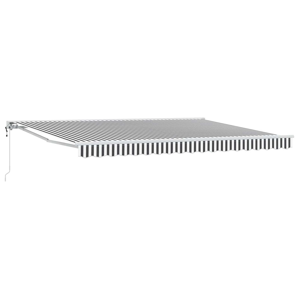 Auvent rétractable électrique anthracite et blanc 4,5 × 3 m