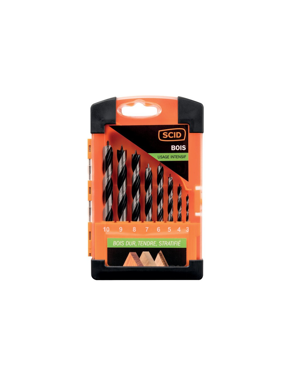 Coffret meches bois 8 pcs