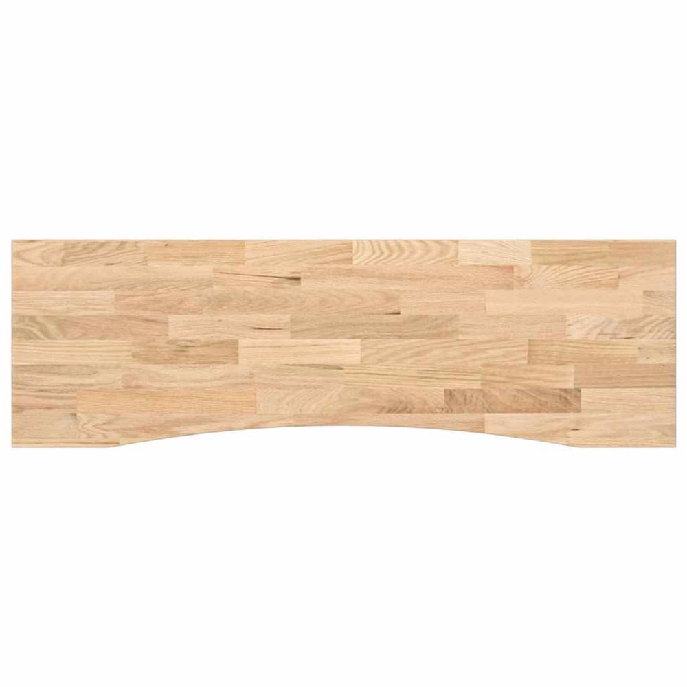 Dessus de bureau non traité bois massif de chêne rectangulaire
