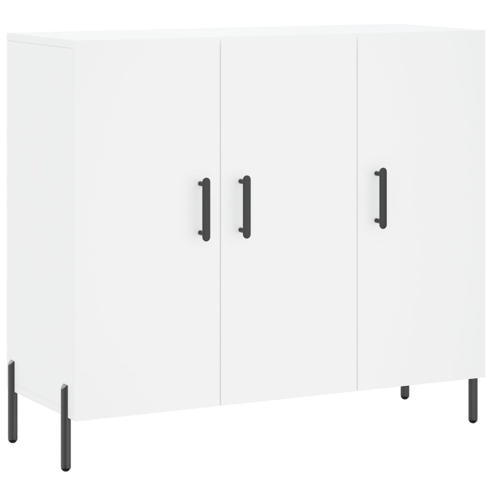 Buffet bahut commode armoire meuble de rangement organisateur cuisine salle de séjour salon 90 x 34 x 80 cm bois d'ingénierie