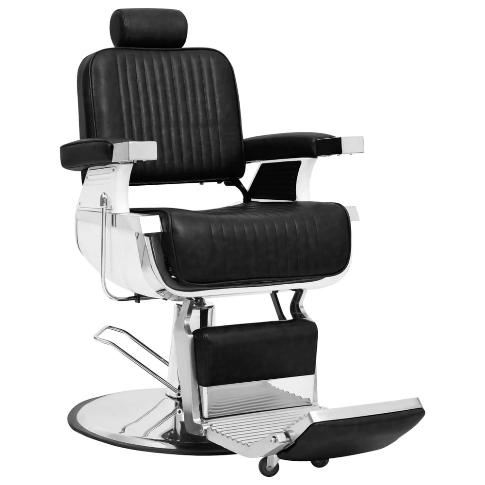 Chaise de barbier noir 68x69x116 cm similicuir