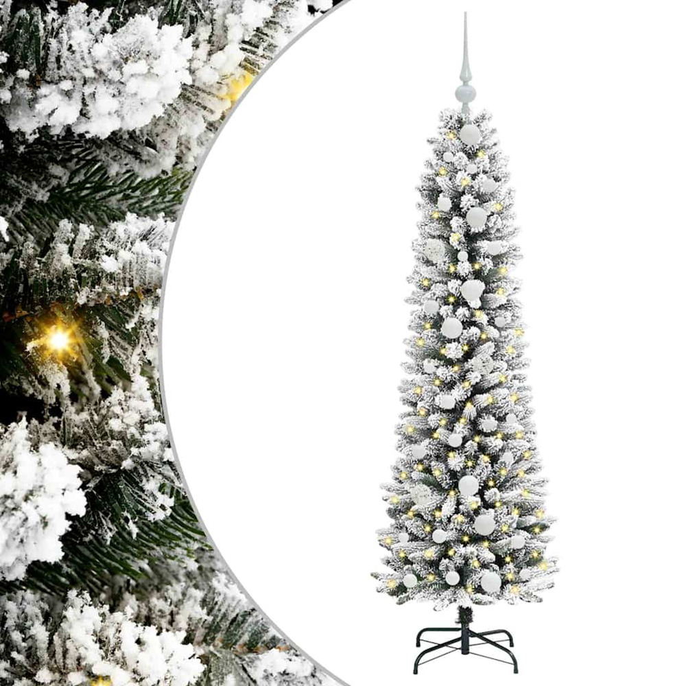 Sapin de noël artificiel blanc 150 cm pvc, métal et plastique