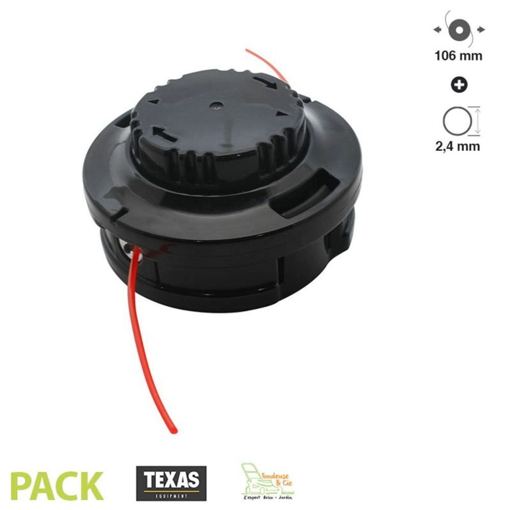 Tête coupe-bordure débroussailleuse outil multifonctions texas lux diamètre 106mm
