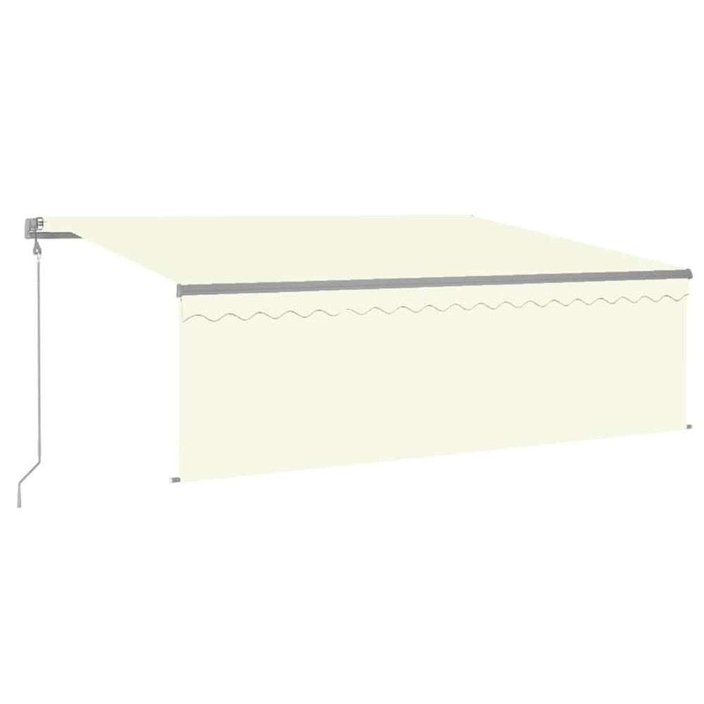 Auvent automatique rétractable avec store 4x3 m crème
