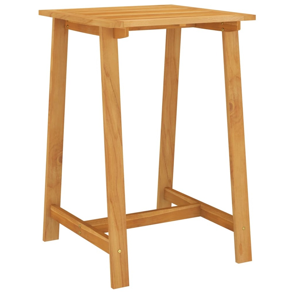 Table de bar de jardin 70x70x104 cm bois d'acacia massif