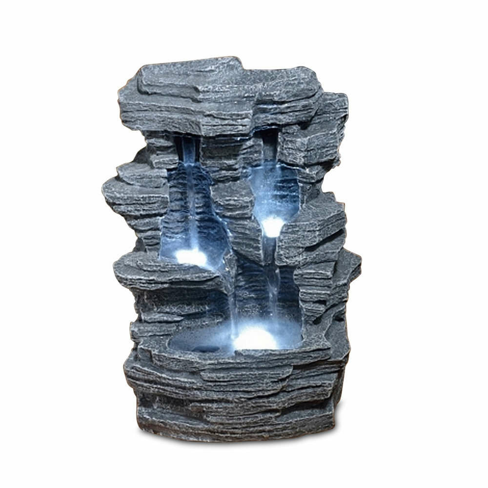 Fontaine d'Intérieur Déco Nature Grand Canyon avec Eclairage Led