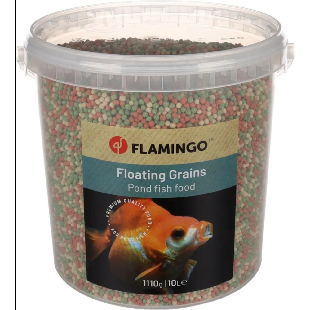 Nourriture poisson d'étang,10 litres, granulats seau