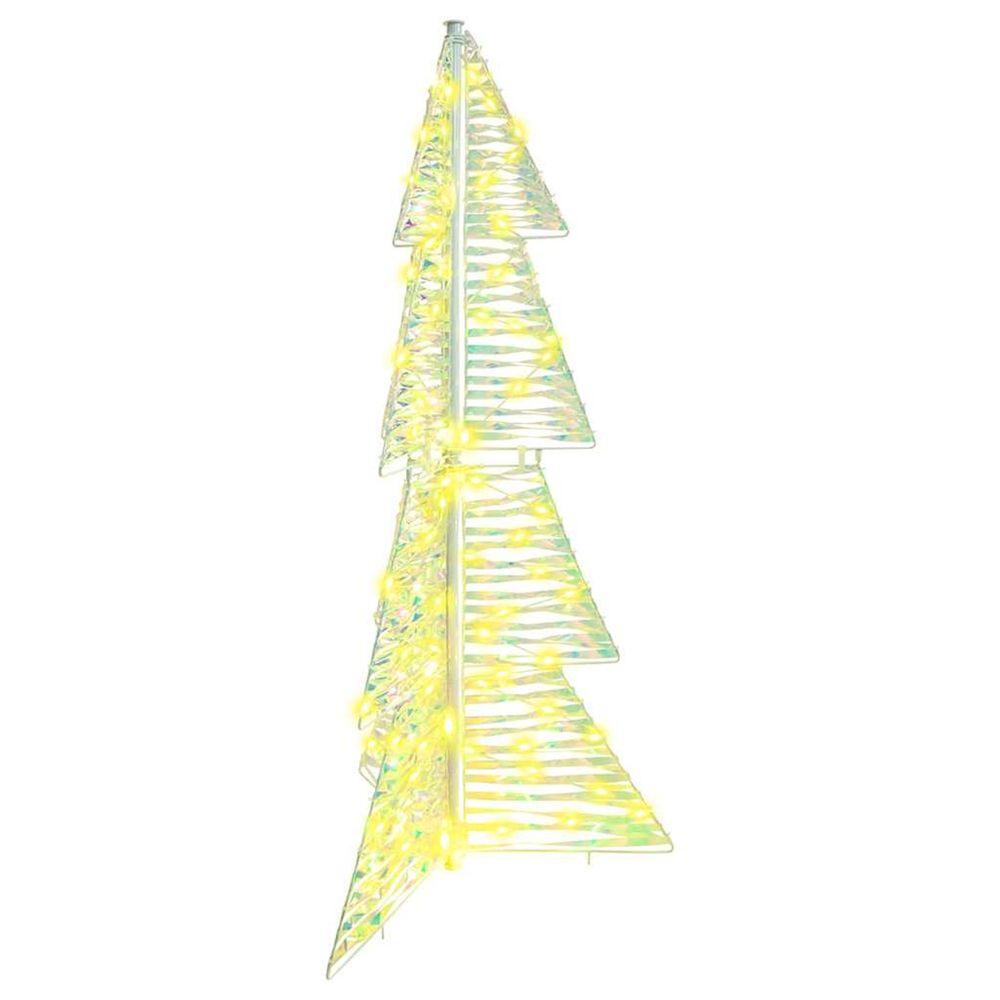 Sapin de noël 100 led blanc chaud 120 cm pet