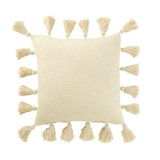 Coussin déco tissé