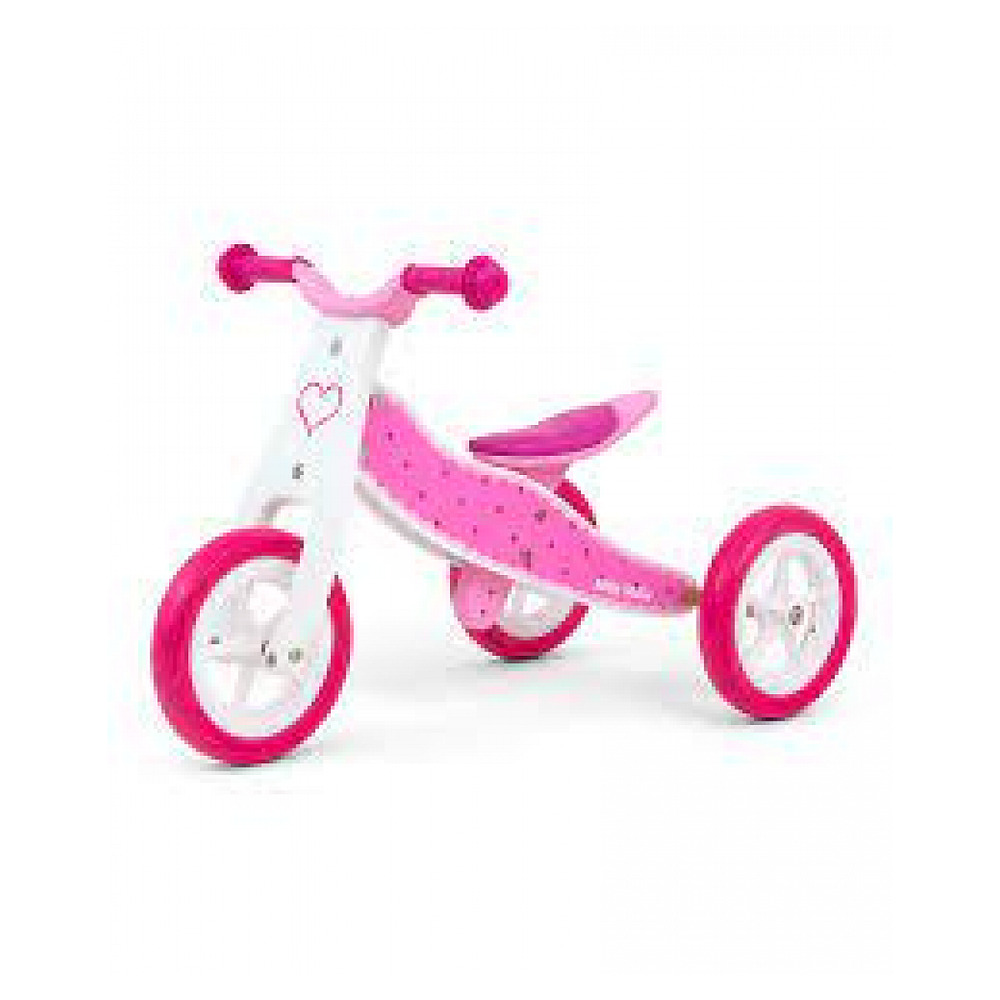 Ride on draisienne 2in1 look coeurs
