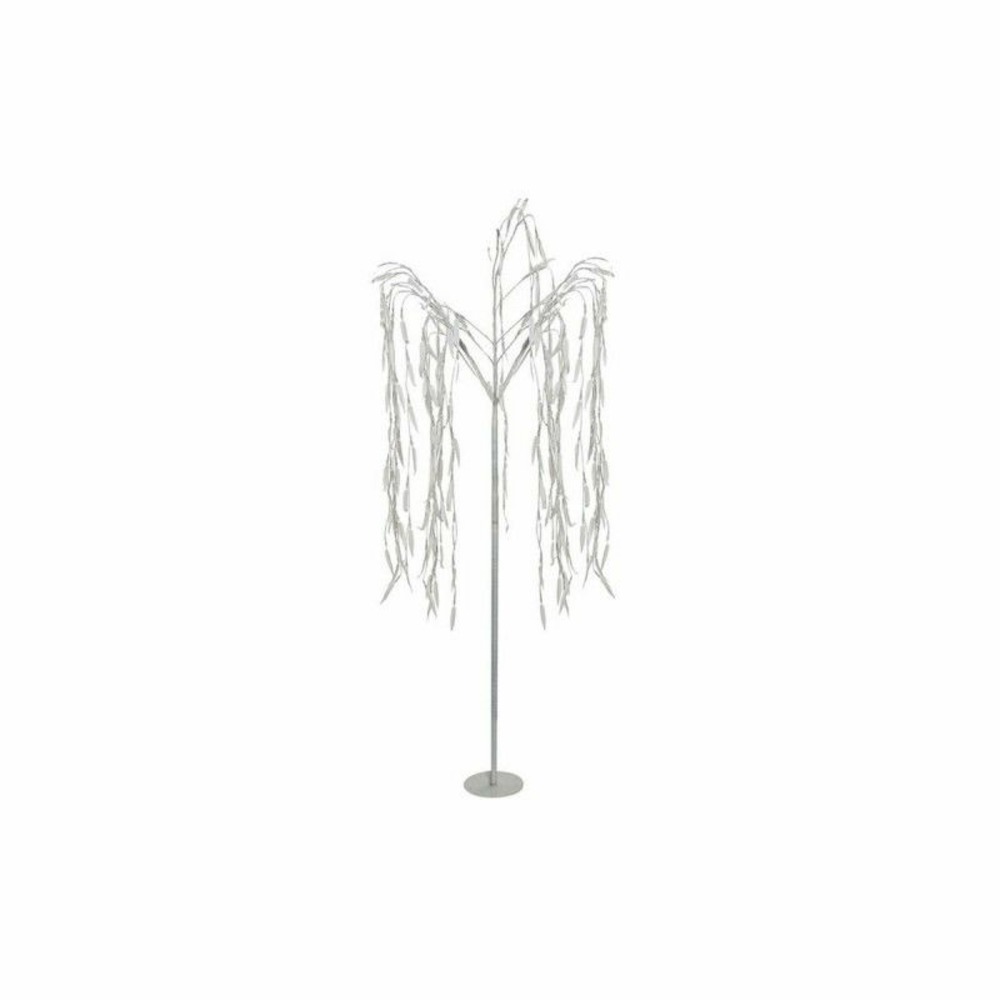 Arbre de noël décoratif sur pied métal blanc h150 cm