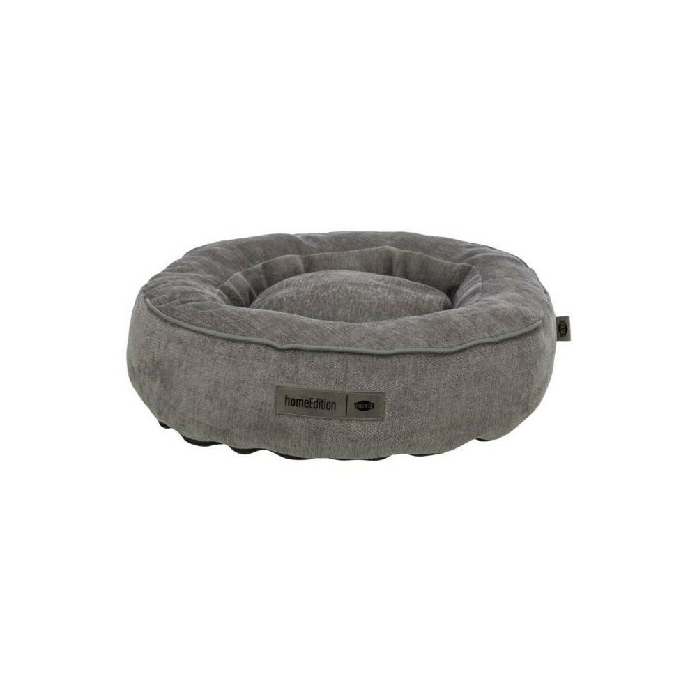Panier pour chien - trixie - vital lennox - tissu chenille - ø 60 cm - gris