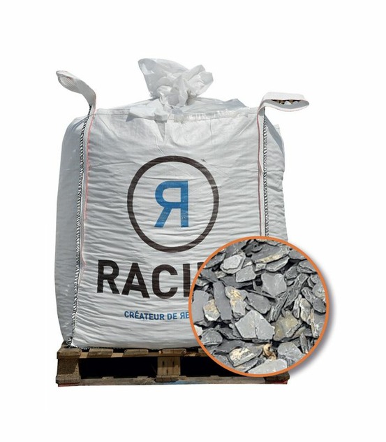 Paillage naturel ardoise grise 10-40 big bag 500l - pro434