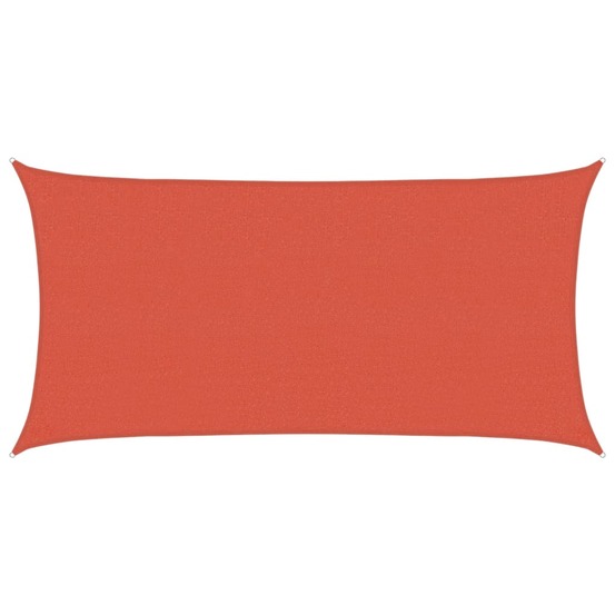 Voile d'ombrage 160 g/m² terre cuite 2,5x4,5 m pehd