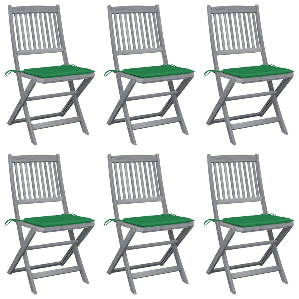 Chaises pliables d'extÃ©rieur 6 pcs
