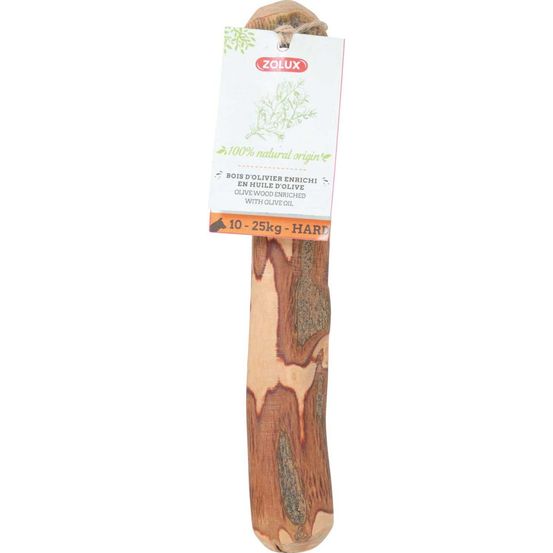 Jouet à mâcher 100% naturel bois d'olivier taille m