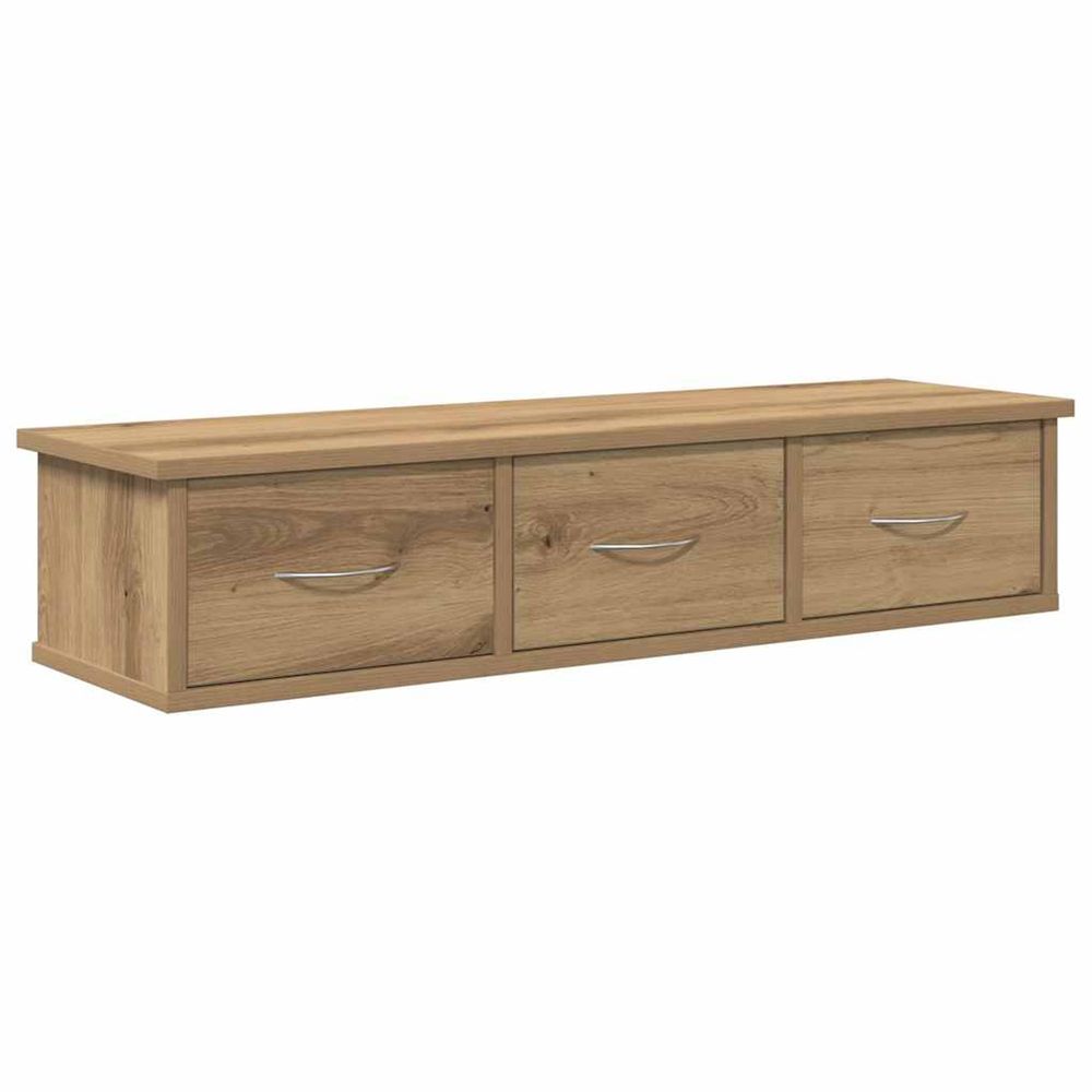 Armoire murale chêne artisanal 88x26x18,5 cm bois d'ingénierie