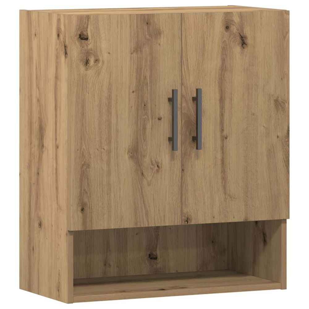 Armoire murale chêne artisanal 60x31x70 cm bois d'ingénierie