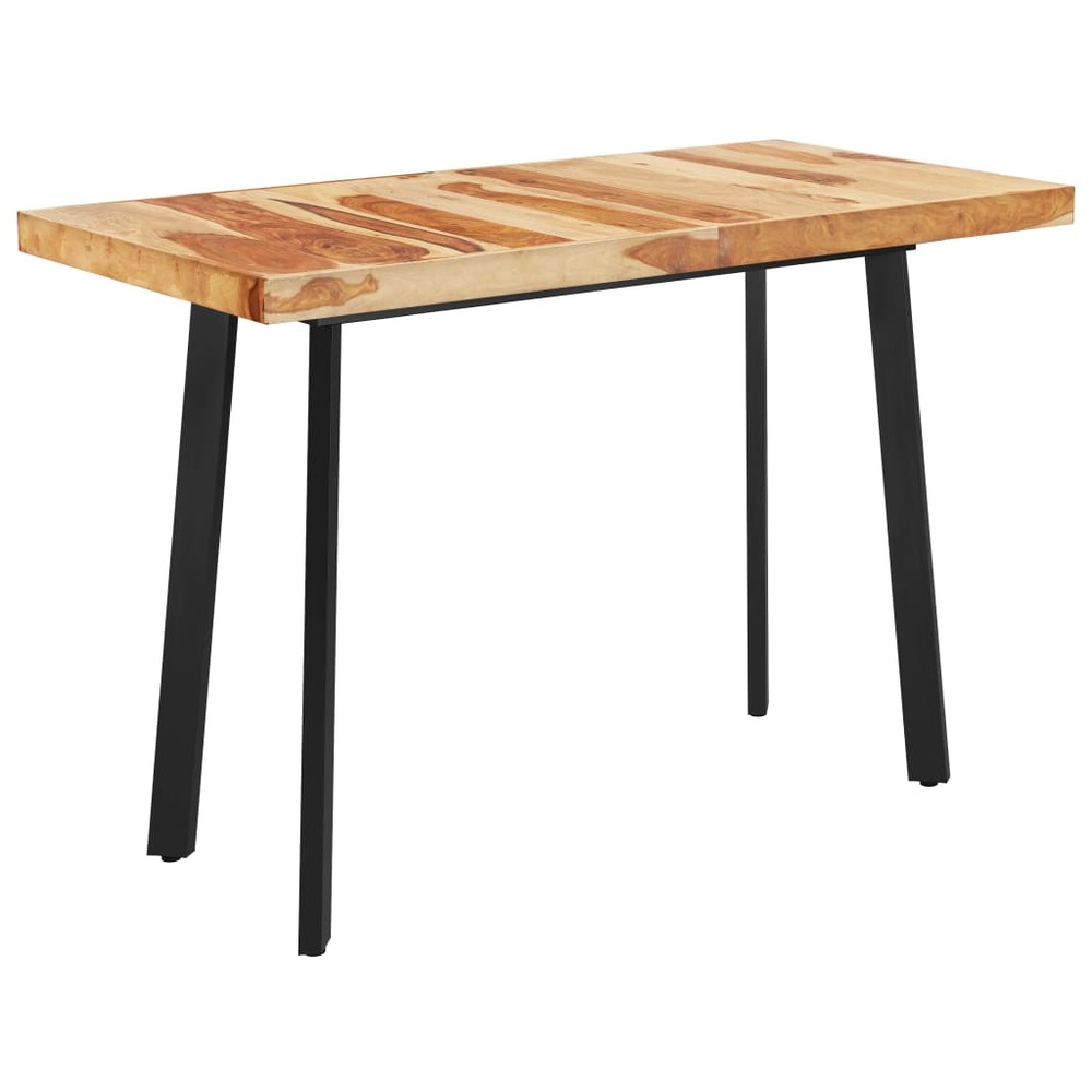 Table de salle à manger à pieds en v 140x70x77 cm bois solide