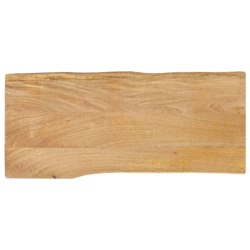 Dessus de table 80x40x2,5 cm bord vivant bois massif manguier
