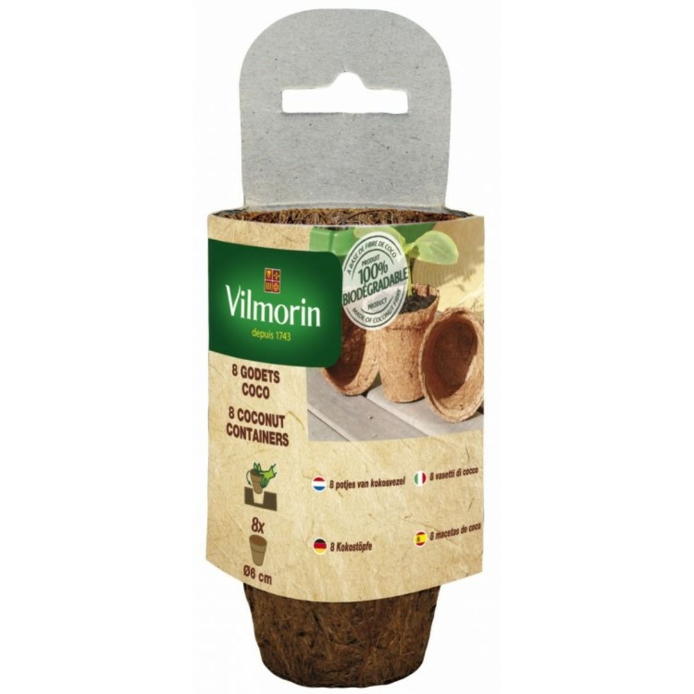 Godet coco rond - 6 cm (x8)