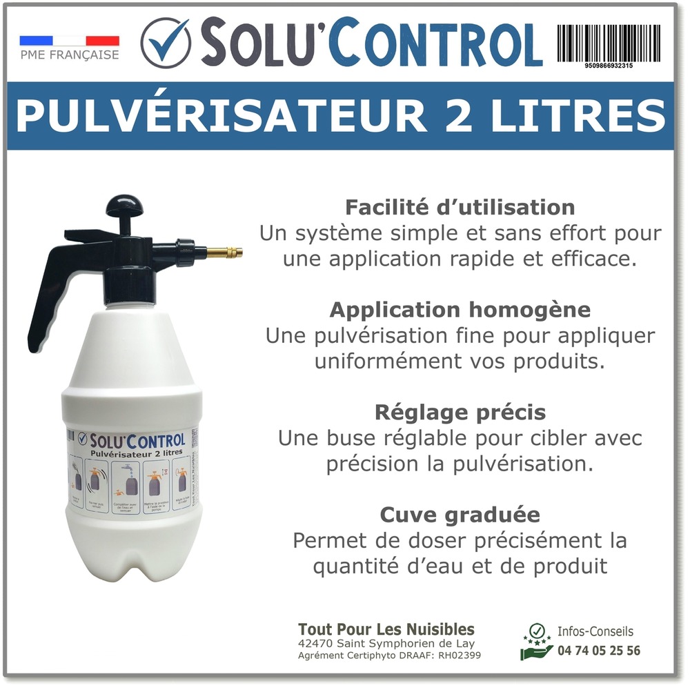 Solu'control - pulvérisateur 2 litres