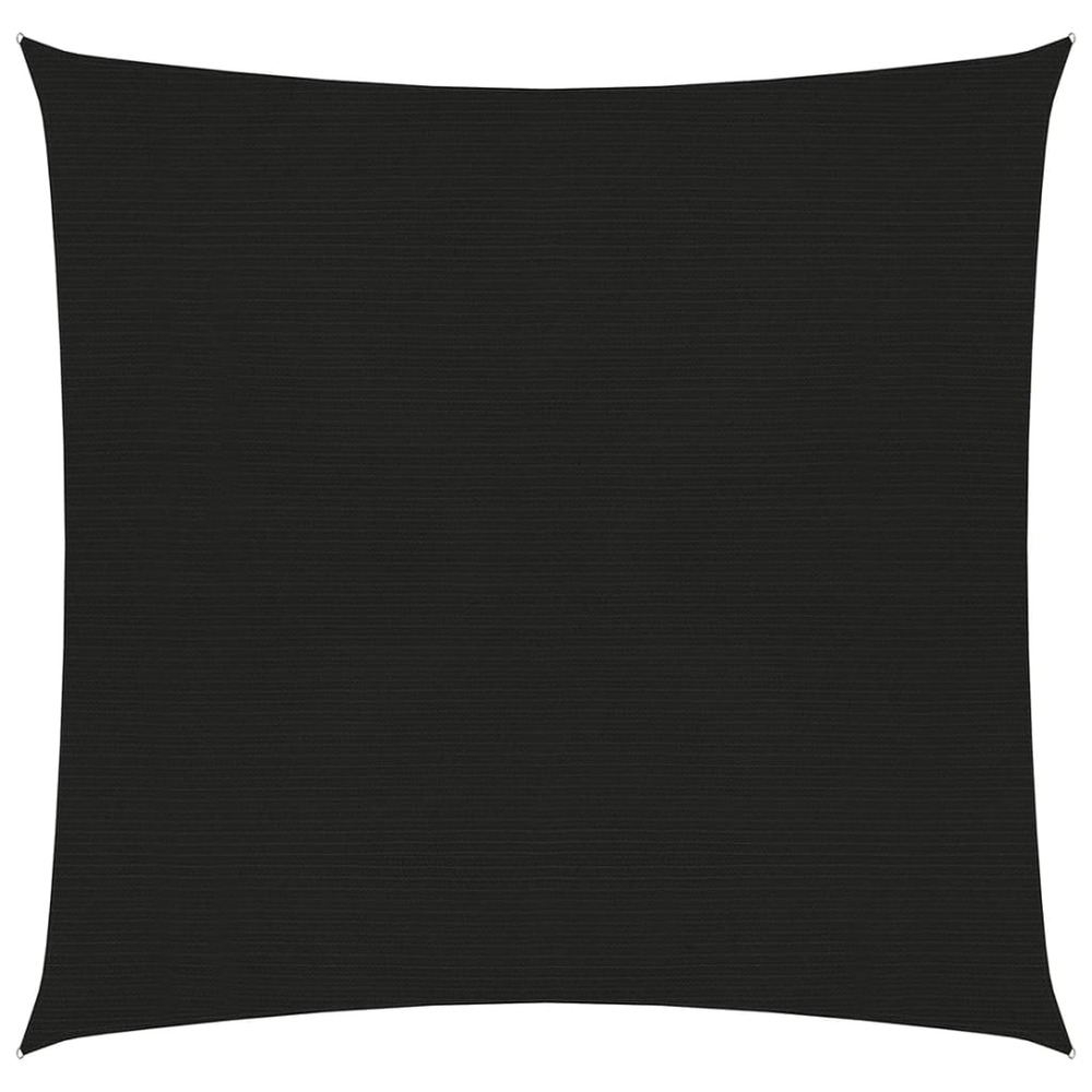 Voile d'ombrage 160 g/m² noir 7 x 7 m pehd