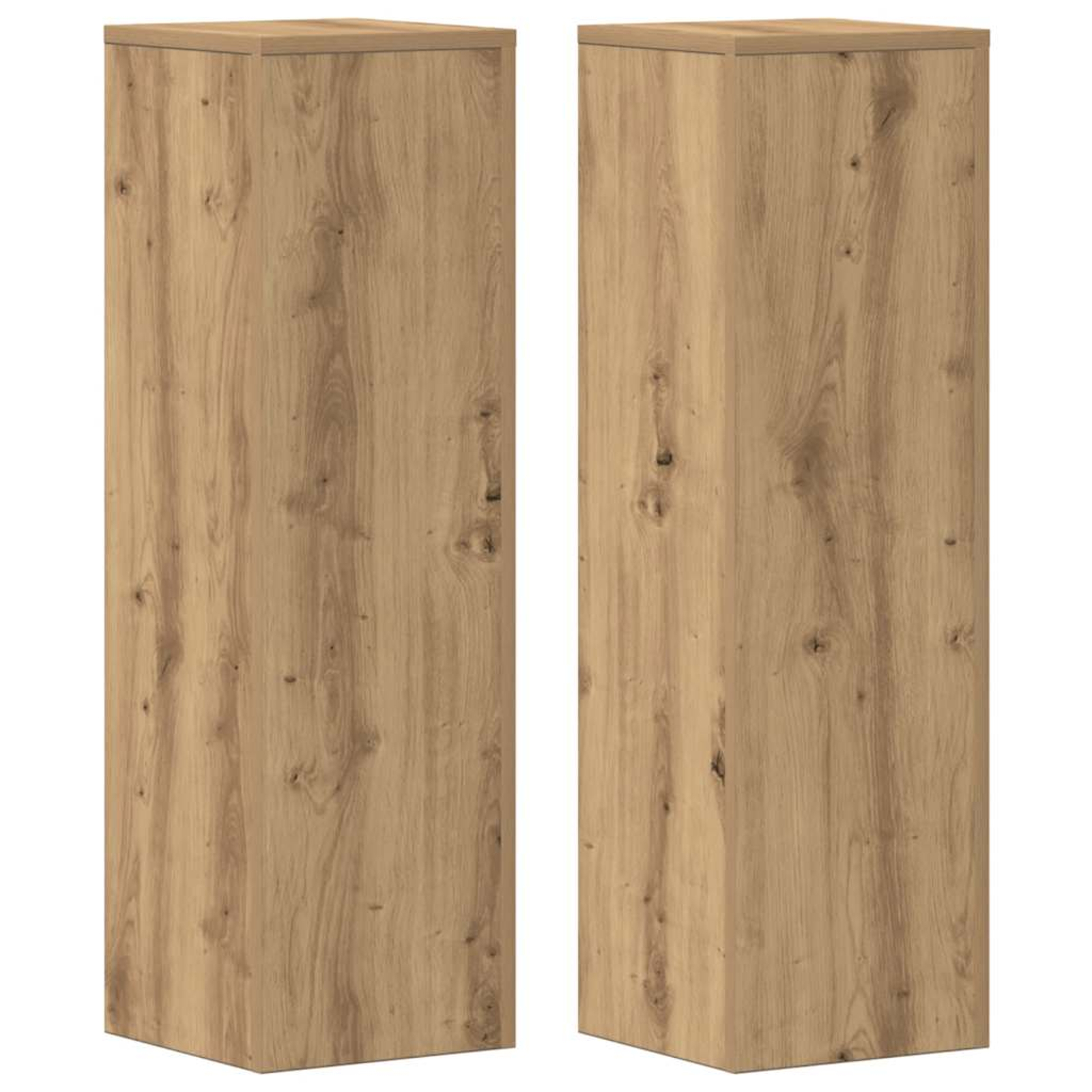 Supports pour plantes 2 pcs chêne artisanal bois d'ingénierie