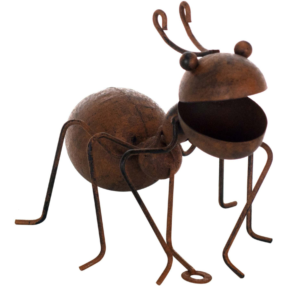 Fourmi décorative en métal vieilli 16 x 12 x 19 cm