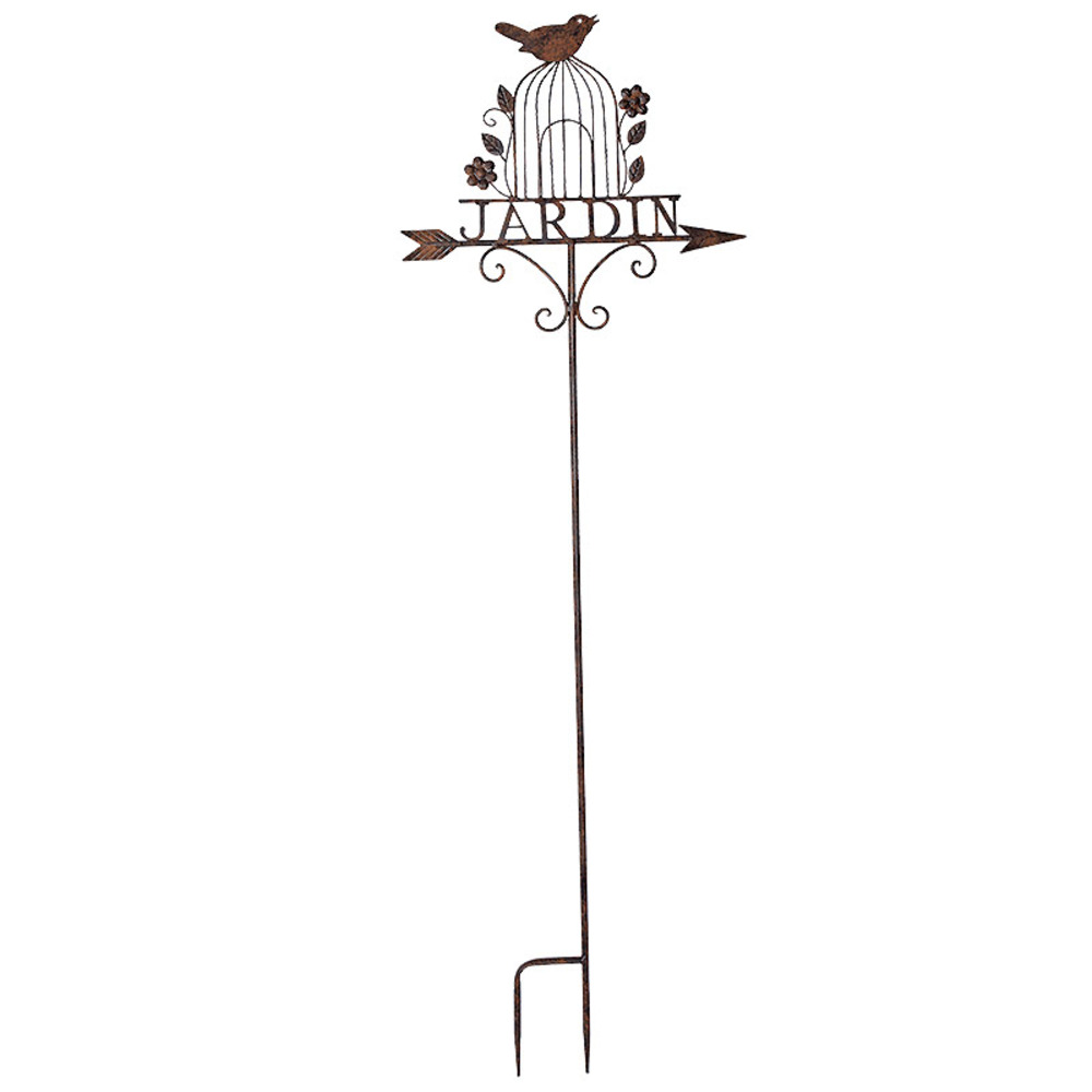 Tuteur jardin fer marron 48x147cm