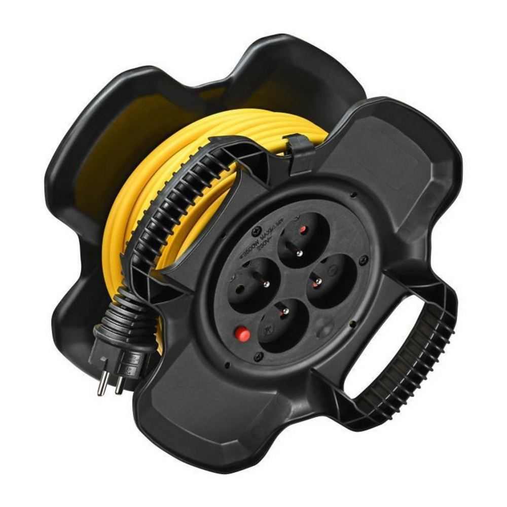 Brennenstuhl enrouleur de cable x-gum avec 4 prises 20m h05vv-f 3g1,5