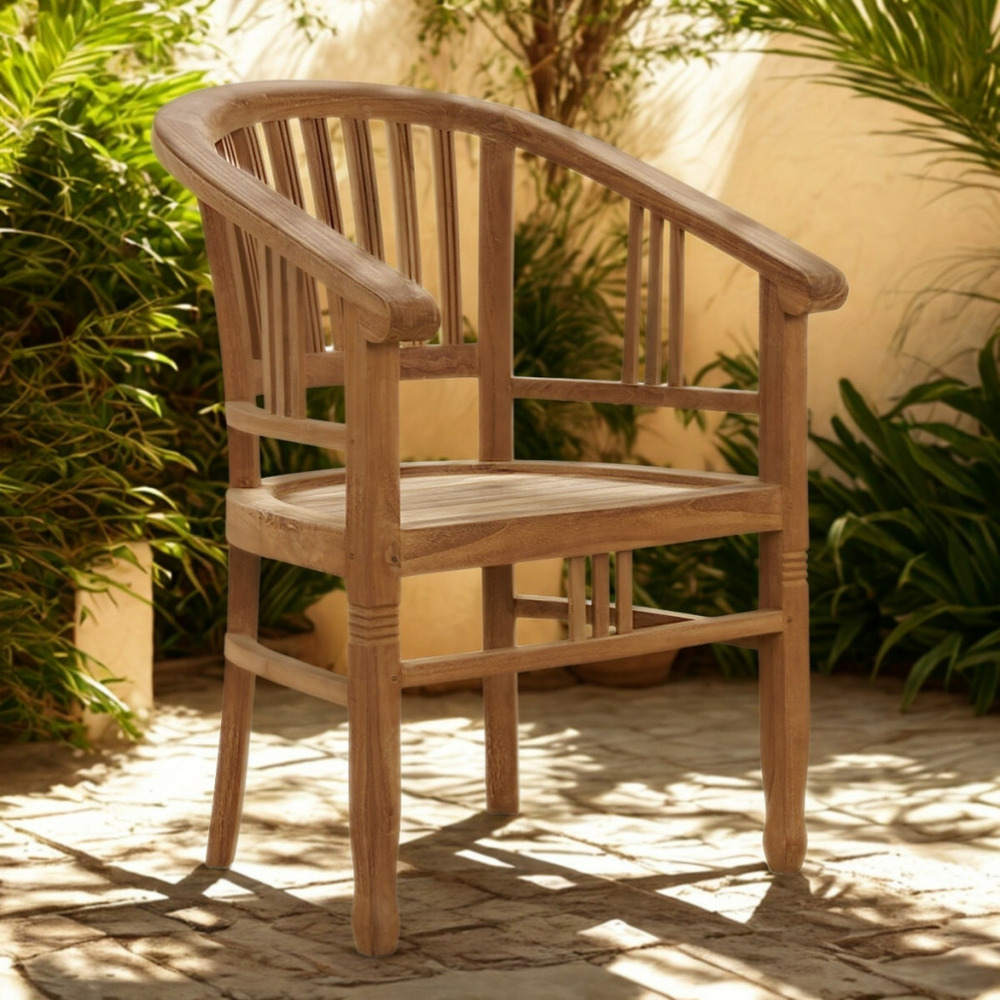 Fauteuil de jardin en teck romane