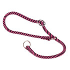 Collier semi-étranglé pour chiens sport extreme cs8/50, longe en nylon robuste, ajustable, rose-noir