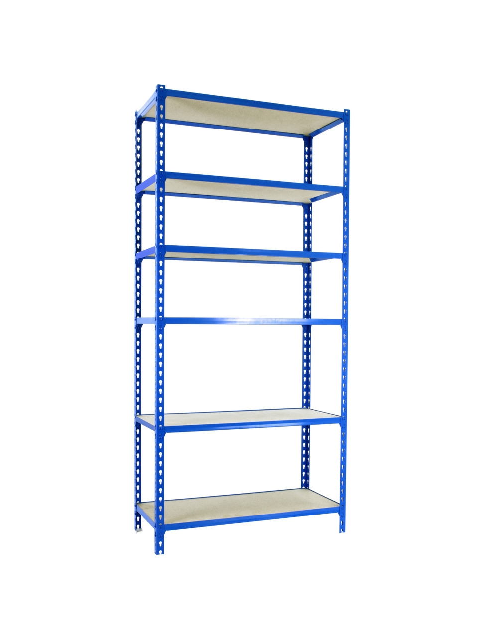 Etagère légère sans vis maderclick superplus 6/500 bleu/bois bleu/bois 2500x1100x500 - simonrack