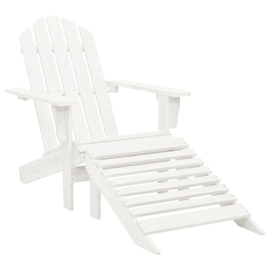 CHAISE DE JARDIN AVEC POUF BOI-(868693)