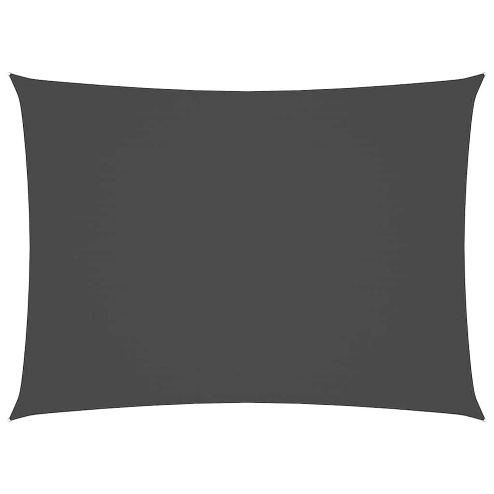 Voile de parasol tissu oxford rectangulaire 2x3,5 m anthracite