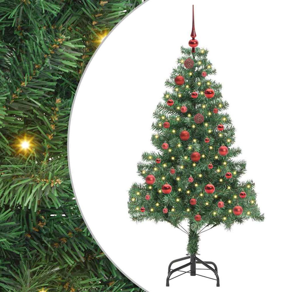 Sapin de noël avec 150 led avec support vert 150 cm pvc