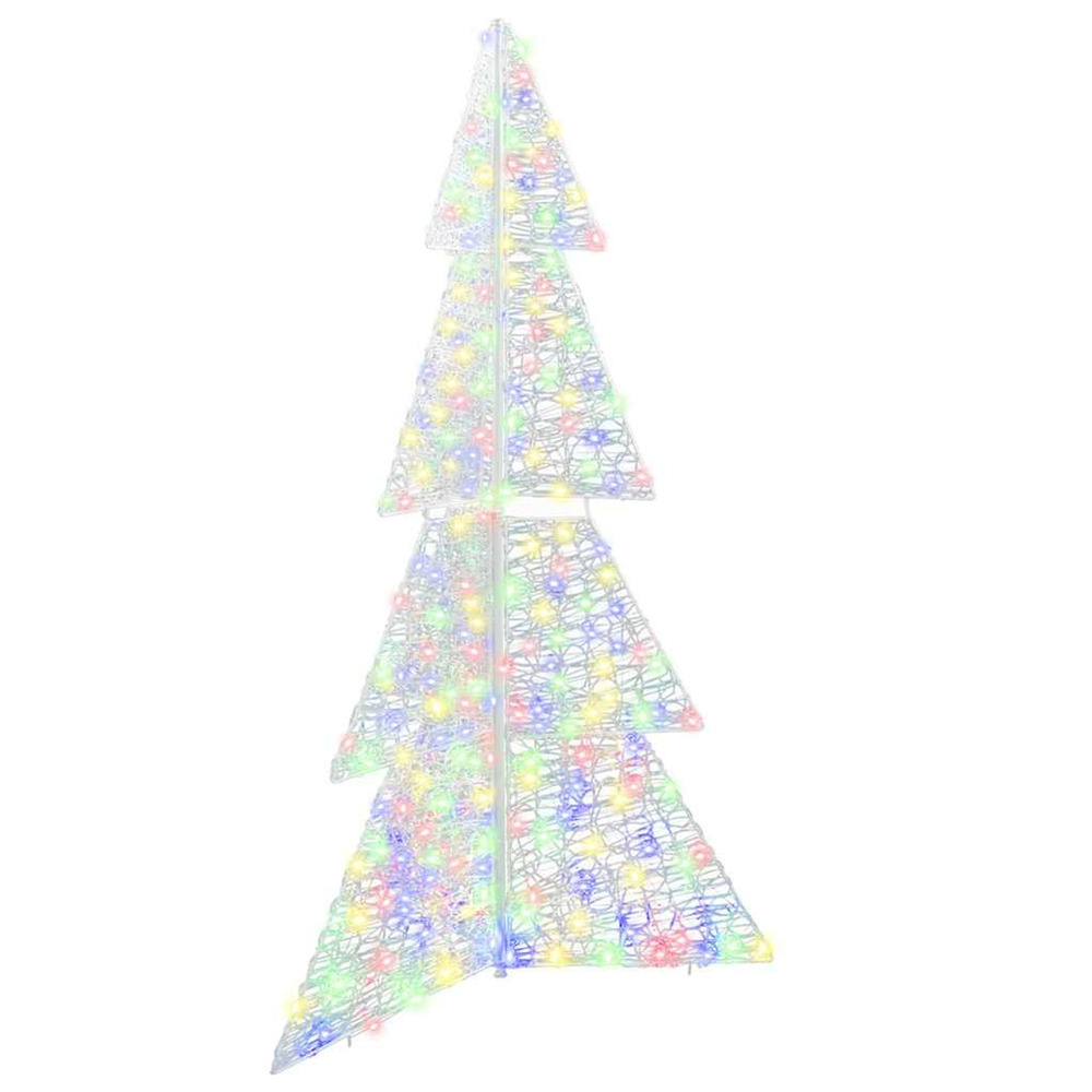 Sapin de noël avec 240 led multicolore 180 cm acrylique