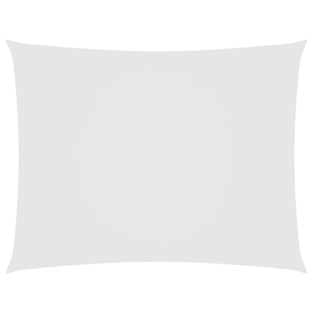 Voile de parasol tissu oxford rectangulaire 6x7 m blanc